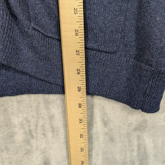 Gap Cardigan Sweater Mens Large Button up Blue Shawl Collar Grandpa Kurt Cobain - Picture 3 of 7